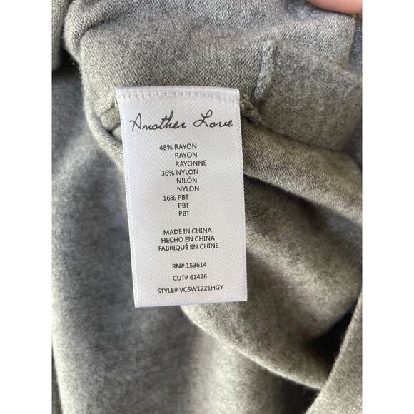 Another Love Gray Rainbow Sweater - side slits - size XL - Picture 9 of 9